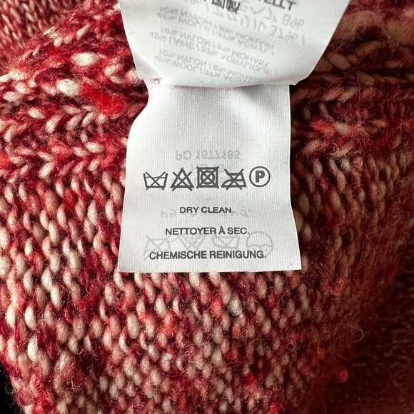 J CREW Marled Italian Wool Blend Turtleneck Sweater Oversized‎ Baggy Mohair M - Picture 4 of 6
